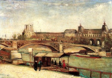 The Pont du Carrousel and the Louvre Vincent van Gogh Oil Paintings